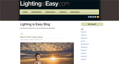 Desktop Screenshot of lightingiseasy.com